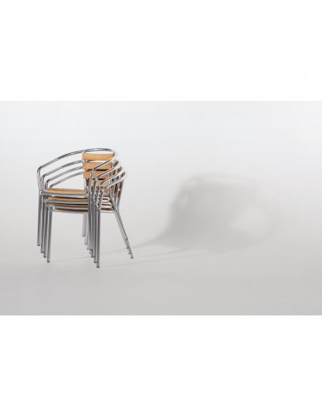 Aluminium and Ash Chair 730mm (Pack of 4)
