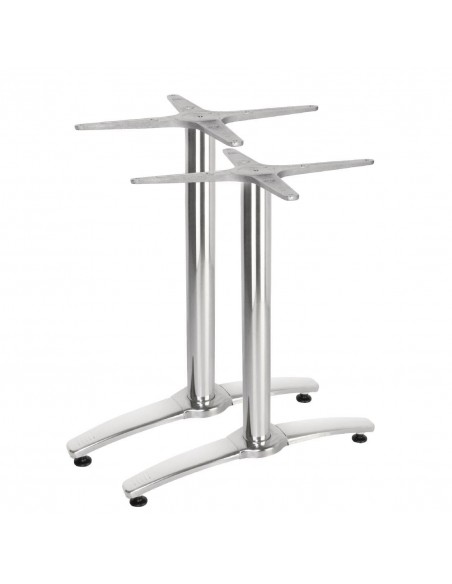 Bolero Aluminium Twin Leg Table Base