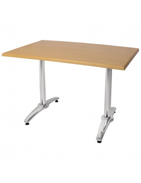 Bolero Aluminium Twin Leg Table Base