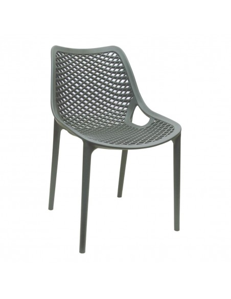 Bolero Anthracite PP Mesh Side Chair (Pack of 4)