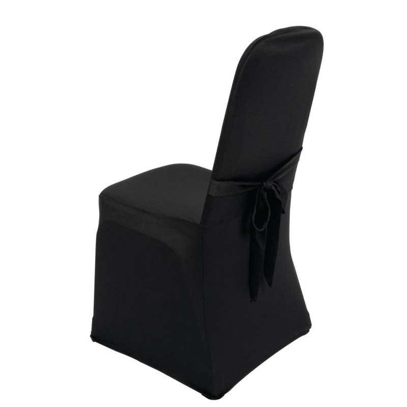 Bolero Banquet Chair Cover Black Dp923 Next Day Catering