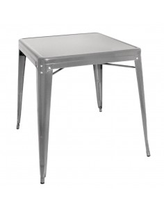 Bolero Bistro Galvanised Steel Square Table 815mm