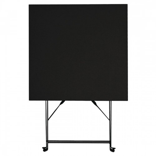 Bolero Black Pavement Style Steel Table Square
