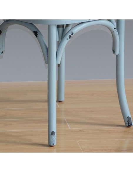 Bolero Blue Wooden Dining Chairs with Backrest (Pack of 2)