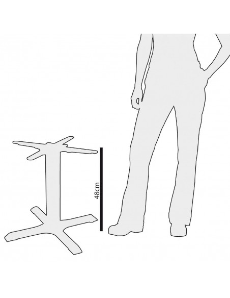 Bolero Cast Iron Coffee Height Table Base