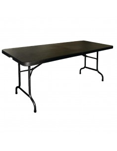 Centre Folding Utility Table 6ft Black