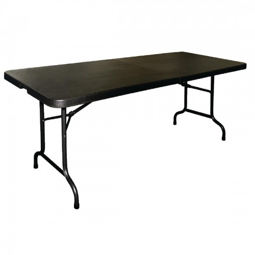 Centre Folding Utility Table 6ft Black
