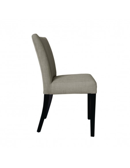 Bolero Contemporary Dining Chair Natural Hessian Pack of 2