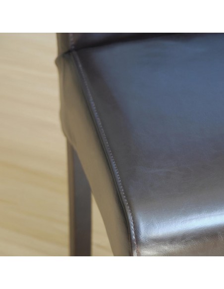 Bolero Curved Back Leather Chair (Pack of 2)