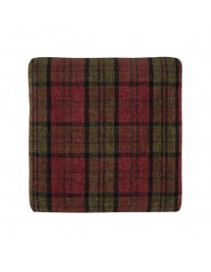 Bolero Dale Low Stools Claret Tartan (Pack of 2) 2
