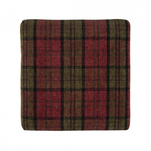 Bolero Dale Low Stools Claret Tartan (Pack of 2)