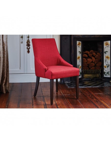 Bolero Dark Red Finesse Dining Chairs (Pack of 2)