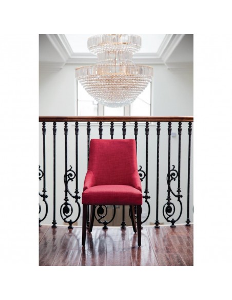 Bolero Dark Red Finesse Dining Chairs (Pack of 2)