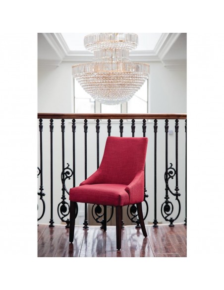 Bolero Dark Red Finesse Dining Chairs (Pack of 2)