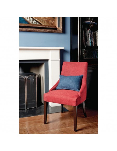 Bolero Dark Red Finesse Dining Chairs (Pack of 2)