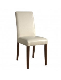 Bolero Faux Leather Dining Chairs Cream Pack of 2