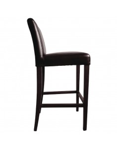 Bolero Faux Leather High Bar Stool with Full Back 2
