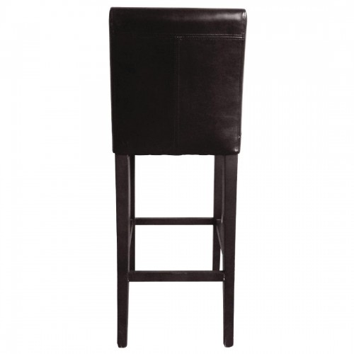 Bolero Faux Leather High Bar Stool with Full Back