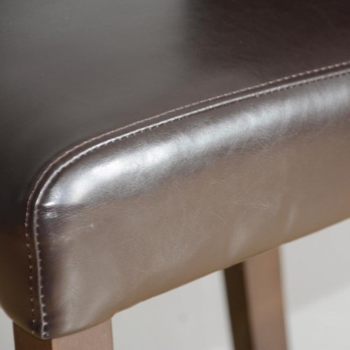 Bolero Faux Leather High Bar Stool with Full Back