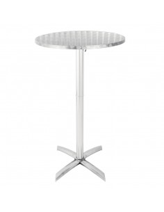 Bolero Flip Top Poseur Table Stainless Steel