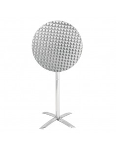 Bolero Flip Top Poseur Table Stainless Steel 2