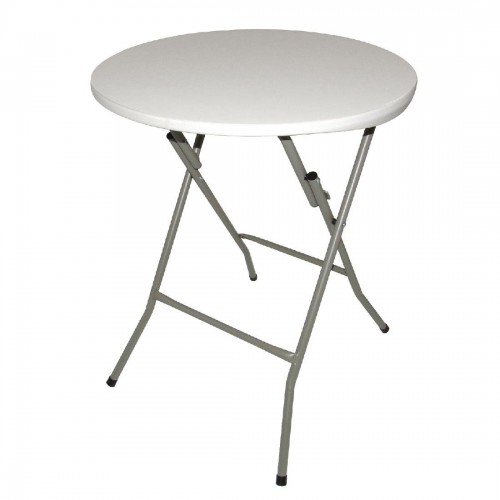 Bolero Round Folding Table 600mm, Round Fold Out Table