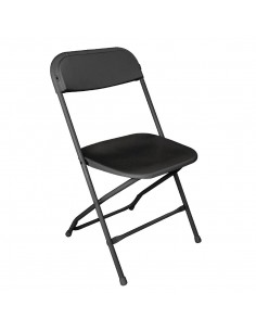Bolero Folding Chair Black (Pack of 10) 2