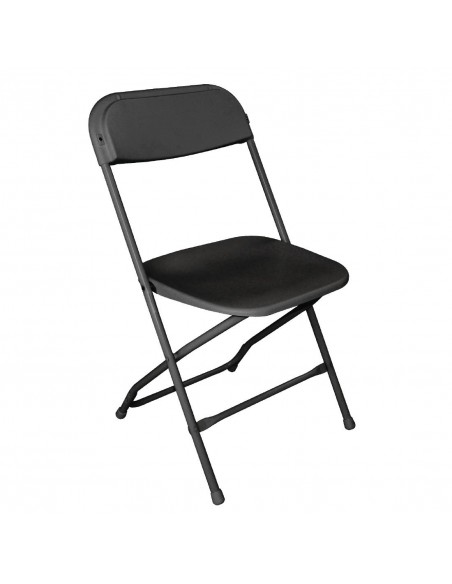 Bolero Folding Chair Black (Pack of 10)