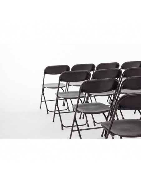 Bolero Folding Chair Black (Pack of 10)