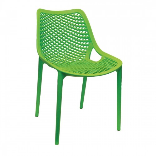 Bolero Green PP Mesh Side Chair (Pack of 4)