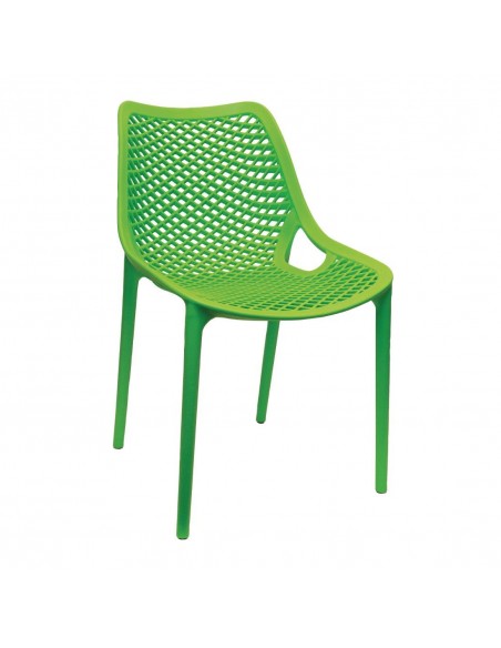 Bolero Green PP Mesh Side Chair (Pack of 4)