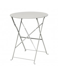Bolero Grey Pavement Style Steel Table