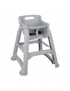 Bolero Grey PP Stackable High Chair
