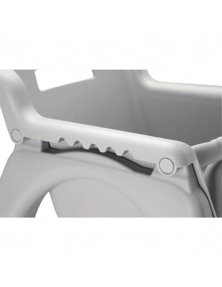 Bolero Grey PP Stackable High Chair