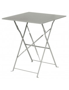 Bolero Grey Pavement Style Steel Table Square