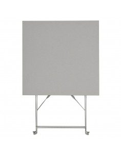Bolero Grey Pavement Style Steel Table Square 2
