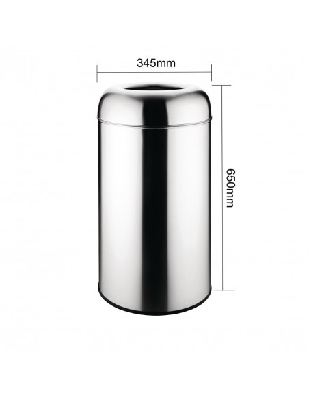 Bolero Open Lid Bullet Bin 40Ltr
