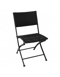 Bolero PE Wicker Folding Chairs (Pack of 2)