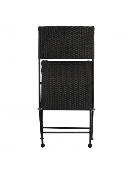 Bolero PE Wicker Folding Chairs (Pack of 2)