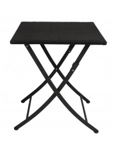 Bolero PE Wicker Folding Table Square 600mm