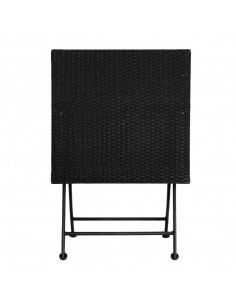Bolero PE Wicker Folding Table Square 600mm 2