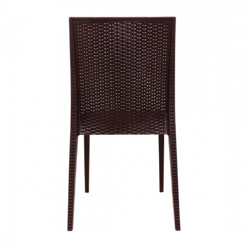 Bolero PP Rattan Bistro Sidechair Pack of 4