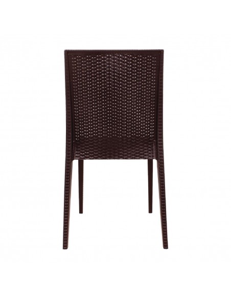 Bolero PP Rattan Bistro Sidechair Pack of 4