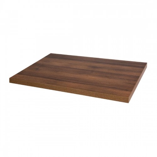 Bolero Pre-drilled Rectangular Table Top Rustic Oak