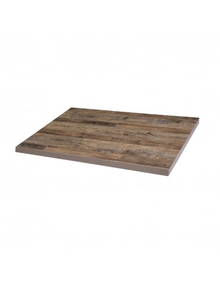 Bolero Pre-drilled Rectangular Table Top Urban Dark