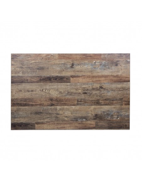 Bolero Pre-drilled Rectangular Table Top Urban Dark