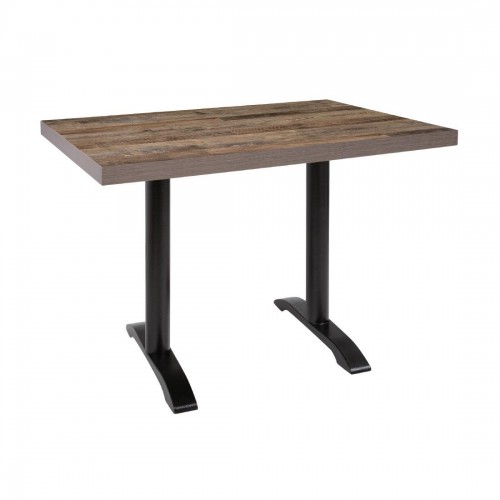 Bolero Pre-drilled Rectangular Table Top Urban Dark