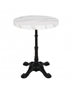 Bolero Pre-drilled Round Table Top Marble Effect 600mm 2