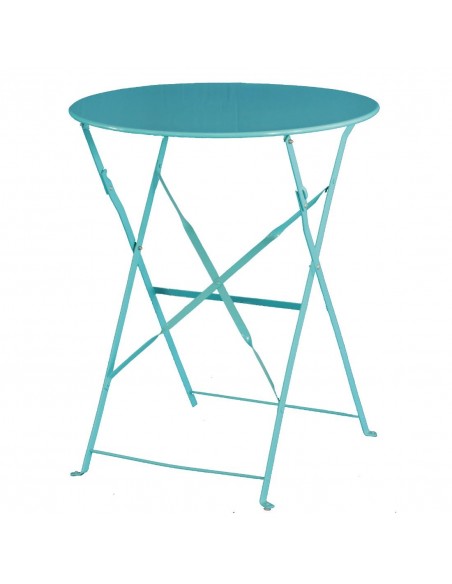 Bolero Seaside Blue Pavement Style Steel Table
