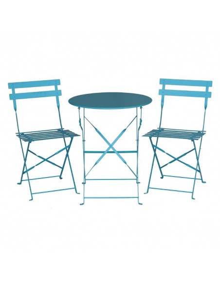Bolero Seaside Blue Pavement Style Steel Table